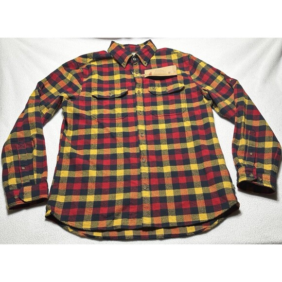 Fjallraven Skog Button Shirt Long Sleeve Flannel Slim Fit Colorful Size XL NWT - Picture 1 of 11